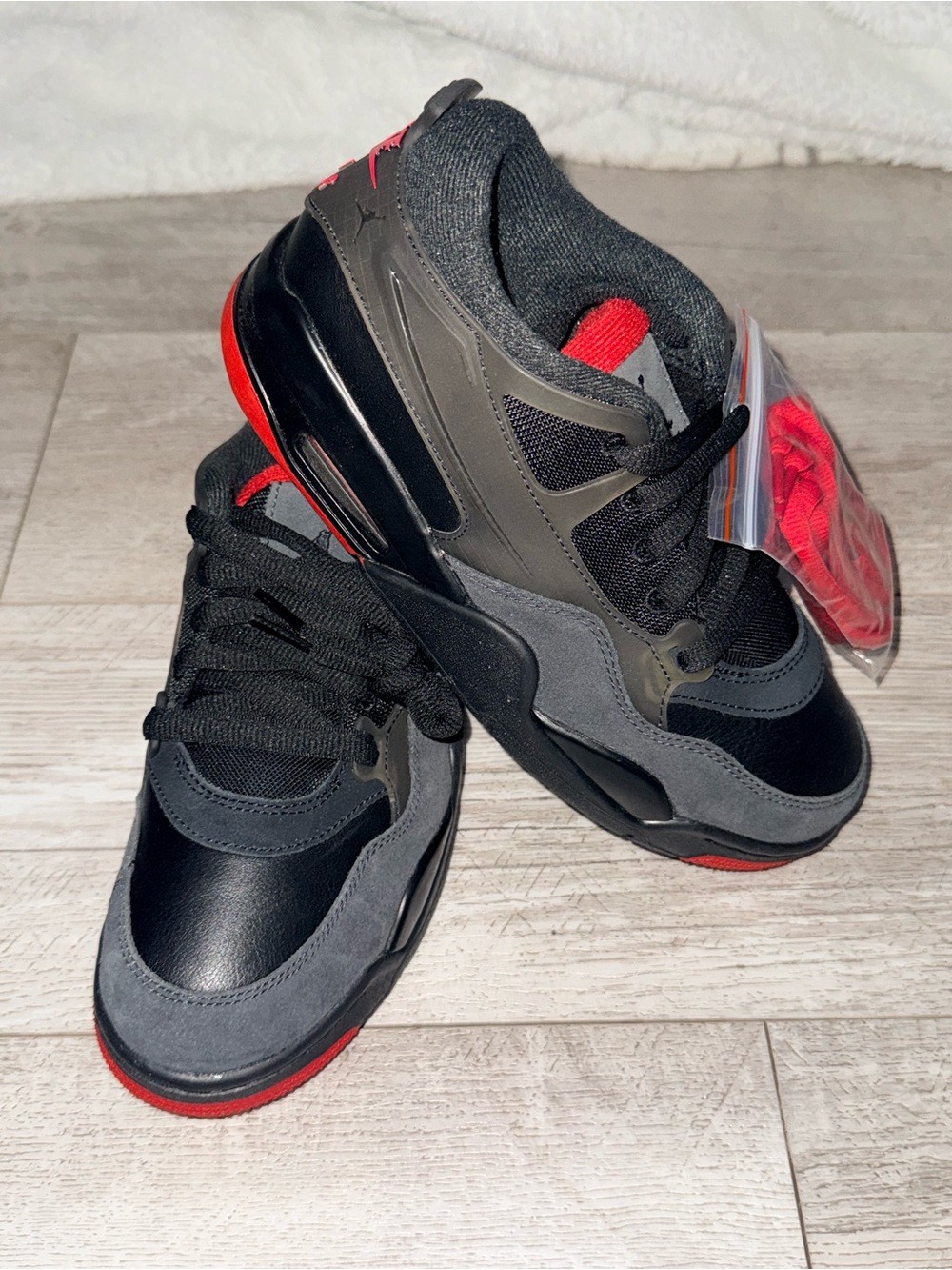 Nike Air Jordan 4 RM Bred Youth 6Y Black Red Anthracite NEW FQ7938-060